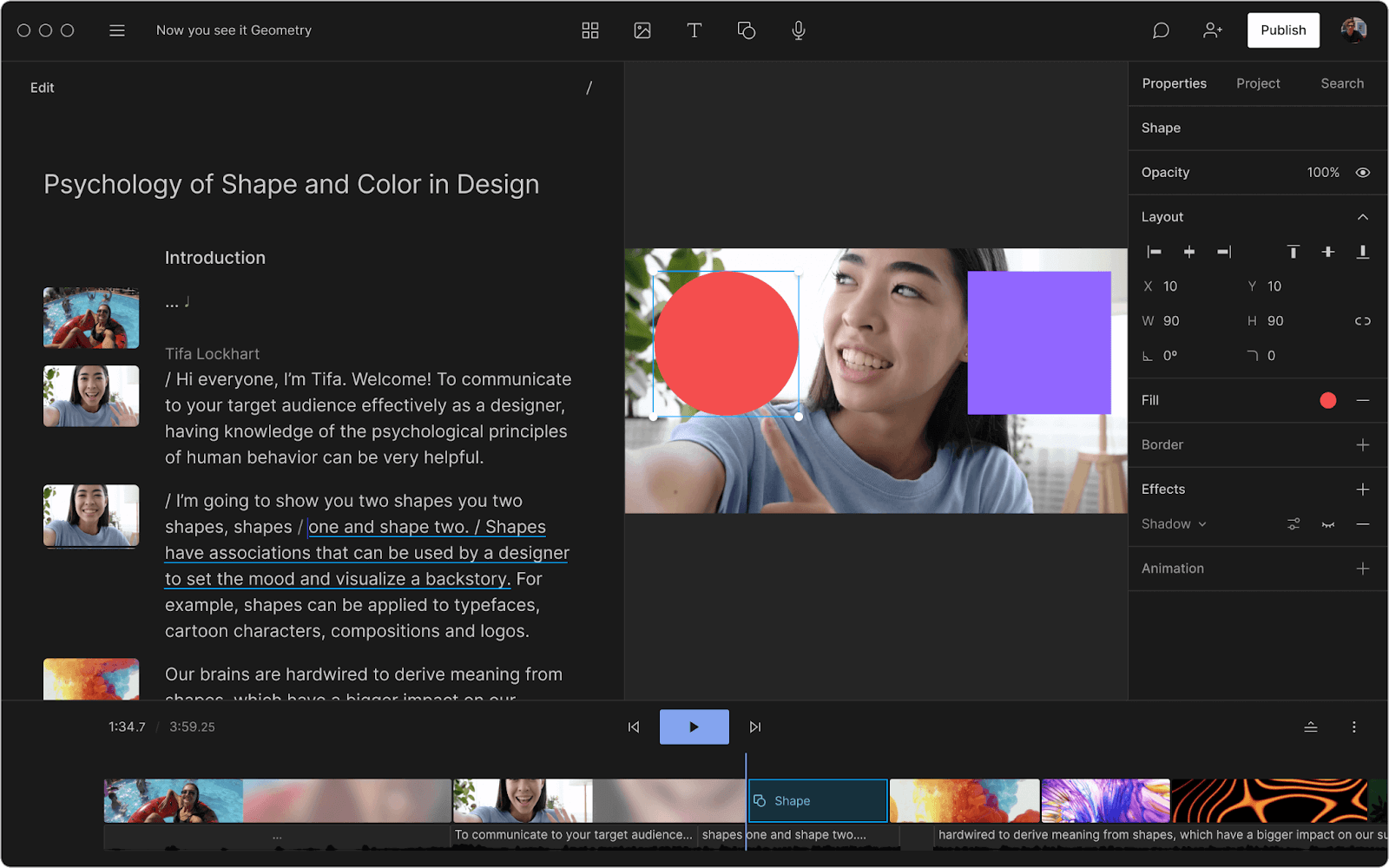 Descript video and audio editor with transcript